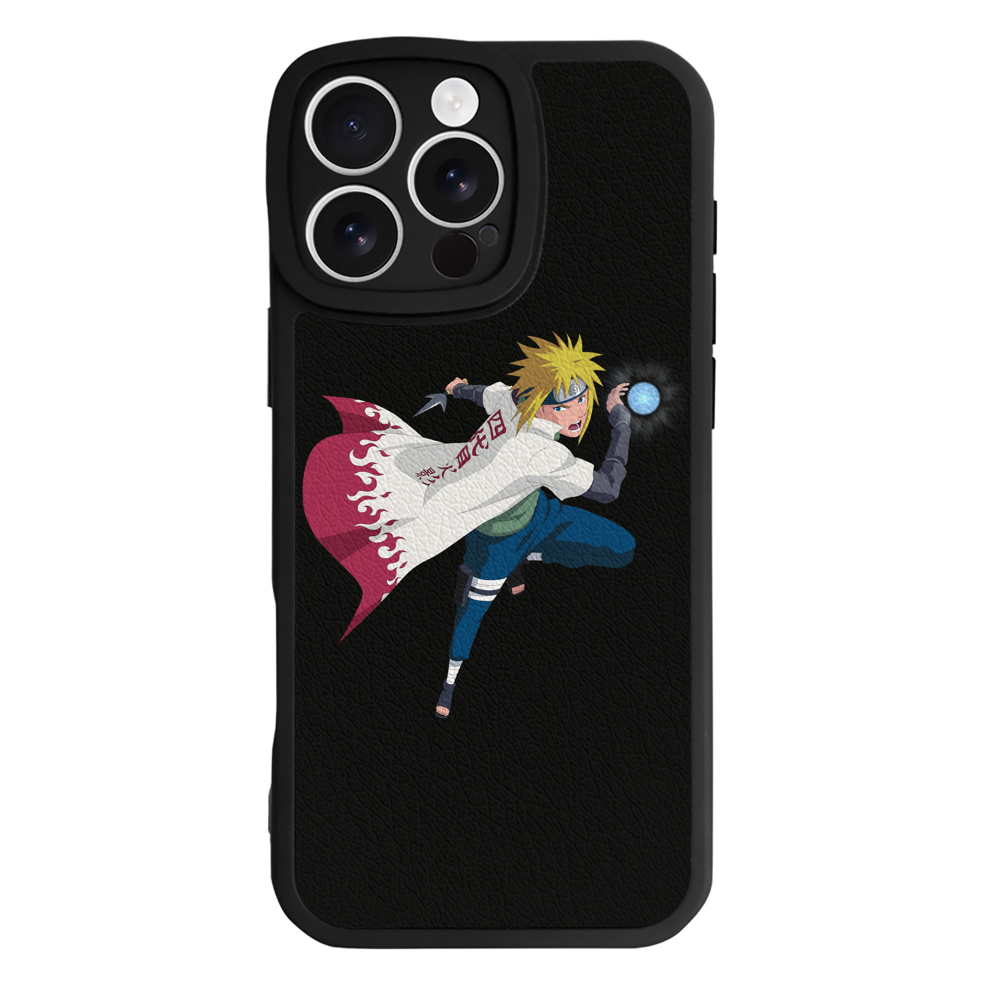 （画像用） NARUTO -ナルト- 波風 ミナト Namikaze Minato 【iPhone 16シリーズ対応】シリコンスマホケース（レザー調） 材質：シリコン